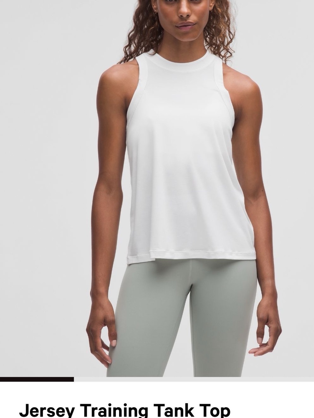 LULULEMON NWOT Jersey Training Tank Top - White, Sz 6